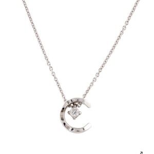 Chanel Necklace Coco Crush J12103 2 Points Diamonds Total Approx 016ct 18K